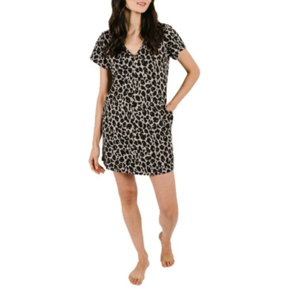 Smash + Tess Sunday Shorty Dress In Lexi Leopard, Size Small - Picture 2 of 5